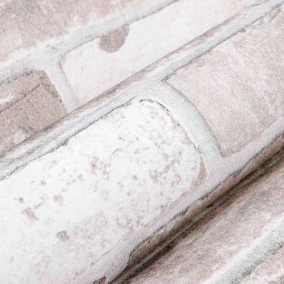 Tapeta 3D Solid Paski Cegła 10 x 0,53 m Tkanina nienałożona