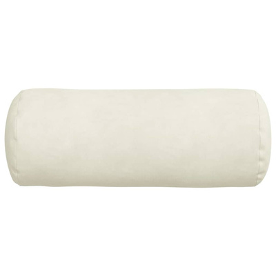 Poduszki Wałkowe 2 pcs Kremowy ? 15 x 40 cm Tkanina sztruksowa