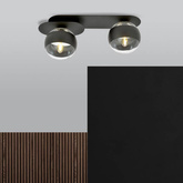 Lampa sufitowa  PLAZA 2 BLACK/STRIPE