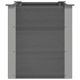 Podwyższona donica ogrodowa, WPC, 100x50x54 cm, szara