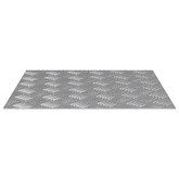 Stopień Kwadrat 4 pcs Srebrny 50 x 50 cm Aluminium