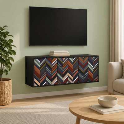 Szafka na telewizor montowana na ścianie OMMEN 102 x 33 x 40 cm
