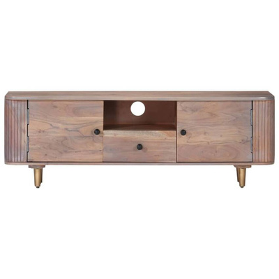 vidaXL Szafka pod TV, 118x30x40 cm, lite drewno akacjowe