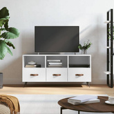vidaXL Szafka pod TV, biała, wysoki połysk, 102x36x50 cm