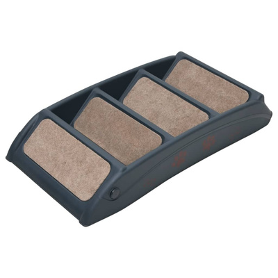 Składane, 4-stopniowe schodki dla psa, ciemnoszare