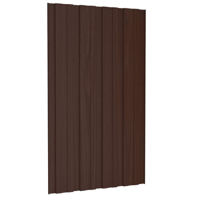 Panel dachowy 36 pcs brązowy 80 x 45 cm Stal galwanizowana