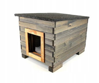 Buda dla kota małego psa cała ocieplana antracyt wysyłka w całości PL