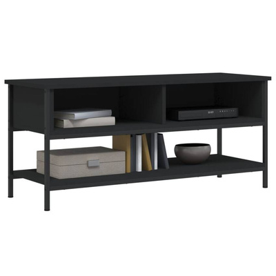 vidaXL Szafka pod TV, czarna, 100x35x45 cm, materiał drewnopochodny