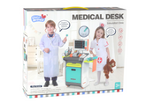 Zestaw Małego Doktora Wózek Lekarski RTG EKG Akcesoria Światła Dźwięk 36el.