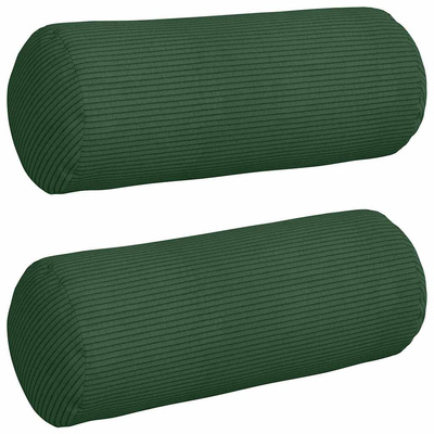 Poduszki Wałkowe 2 pcs Ciemna zieleń ? 15 x 40 cm