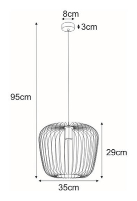 Lampa wisząca K-4101 z serii EDEN