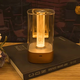 Lampa stołowa Abigali Tuso 3W USB-C ładowalna nowoczesna złoty