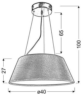 Lampa sufitowa Candellux Gusto 31-41487 okragły 19W led czarny