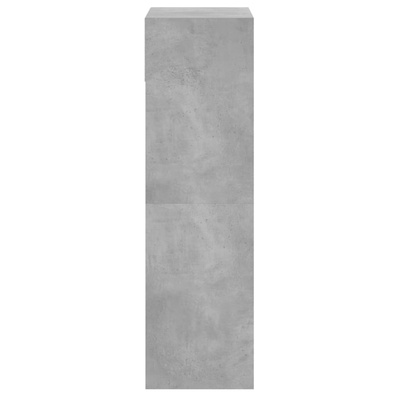 Szafka na buty, szarość betonu, 60x34x116 cm