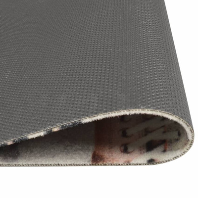 vidaXL Dywanik kuchenny, wzór Shoezone, 45x150 cm, aksamitny