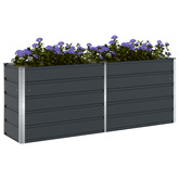 Donica Antracyt 195 x 50 x 75 cm Stal Galwanizowana