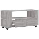 vidaXL Szafka pod TV, szary dąb sonoma, 102x34,5x43 cm