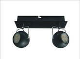 Lampa sufitowa TONY listwa regulowana 2-punktowa do salonu metalowa