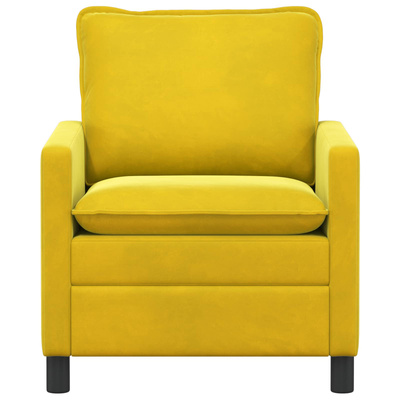 Sofa żółty 76 x 81 x 87,5 cm Welur