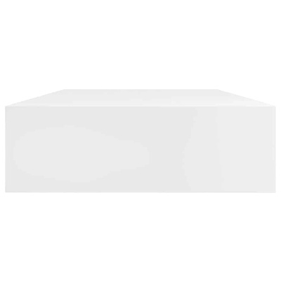 Półki wiszące z szufladami, 2 szt., białe, 80 cm