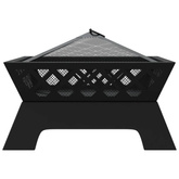 Palenisko z pogrzebaczem, 50 cm, XXL, stal vidaXL