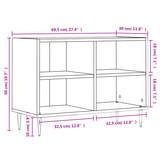 vidaXL Szafka pod TV, szarość betonu, 69,5x30x50 cm
