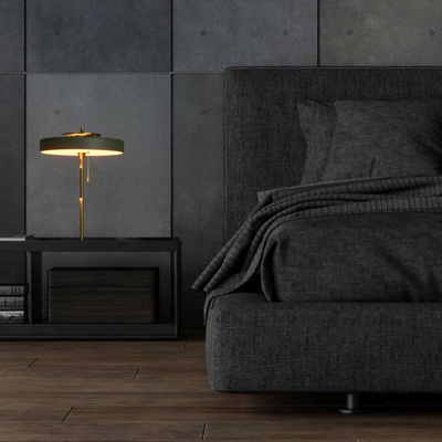 Lampka Biurkowa Bankierka Zielona Abruzzo Banquero 3xE27