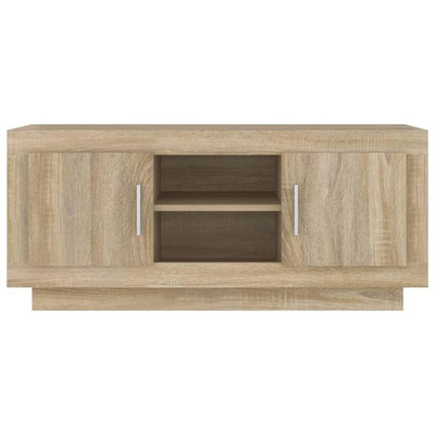 vidaXL Szafka pod TV, dąb sonoma, 102x35x45 cm materiał drewnopochodny