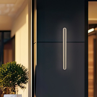 Lampa zewnętrzna elewacyjna STICK – minimalistyczny kinkiet LED 60 cm 20W - nowoczesne oświetlenie zewnętrzne IP65