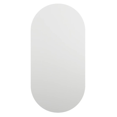 vidaXL Lustro z lampami LED, 60x30 cm, szklane, owalne