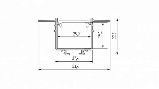 Profil LED LUMINES typ Subli biały lakierowany 2,02 m