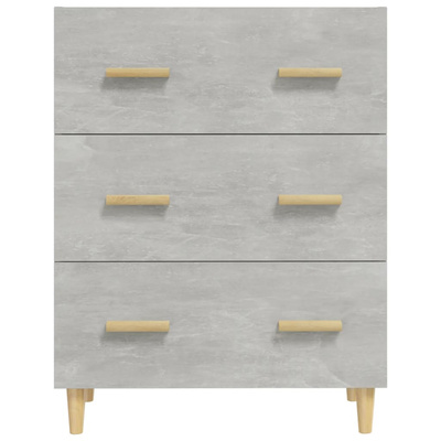 vidaXL Komoda, szarość betonu, 70x34x90 cm, materiał drewnopochodny