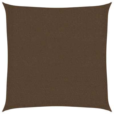 Żagiel przeciwsłoneczny, 160 g/m?, brązowy, 2,5x2,5 m, HDPE