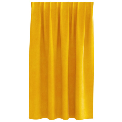 Zasłony zaciemniające 2 pcs Musztardowy Żółty 140 x 140 cm