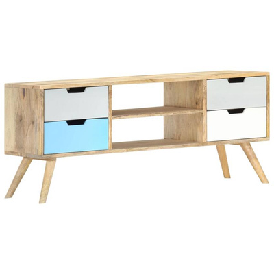 Szafka pod TV, 110 x 35 x 48 cm, lite drewno mango vidaXL