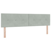 Łóżko ottoman z materacem jasnoszary 180 x 200 cm Welur