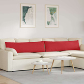 Poduszki na sofę 2 pcs Czerwony 145 x 40 cm tkanina
