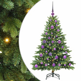 Sztuczna choinka z 150 diodami LED Zielony 120 cm PE i PVC