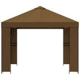 Altana 3 x 3 m Ciemnoszary Poliester i Stal 190 gsm