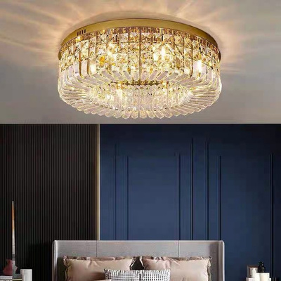 Plafon kryształowy glamour, nowoczesny 80cm złoty STELLA GOLD ADANI AD111