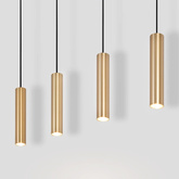 Lampa Wiszaca cztery złote tuby GU10 Abruzzo Trotti