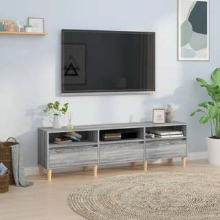 vidaXL Szafka pod TV, szary dąb sonoma, 150x30x44,5 cm wariant 7