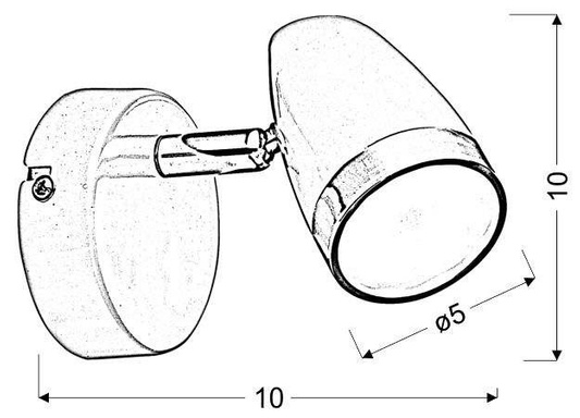 Kinkiet biały regulowany lampa LED 4W Blanca 91-44006