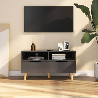 vidaXL Szafka pod TV, szara, 90x40x48,5 cm, materiał drewnopochodny