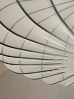 Lampa wisząca z abażurem Mellow kula 52 cm do salonu i jadalni