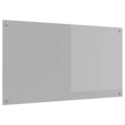 Panel kuchenny Jasnoszary 110 x 60 cm szkło hartowane