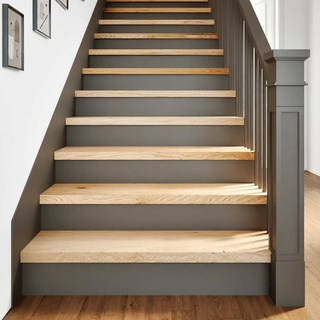 Stopnie schodowe, 8 szt., surowe 100x25x2 cm lite drewno dębowe