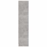 3-poziomowy regał, betonowy szary, 60x24x109 cm, płyta wiórowa