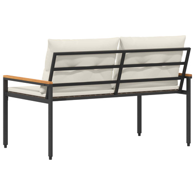 Ławka ogrodowa 2 -Seater 116 x 67,5 x 72 cm polirattan