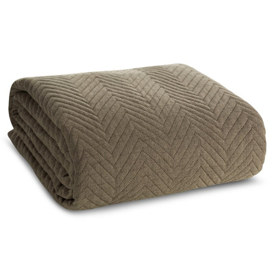 Narzuta Chon ciemnobeżowa 220x240